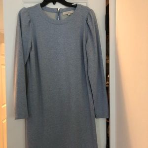 Loft Light Blue sweatshirt dress